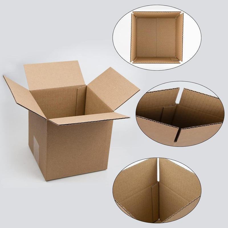 SUNLPH Shipping Boxes 6x6x6 Inches Small Corrugated Cardboard Boxes, 25 Pack - Image 3